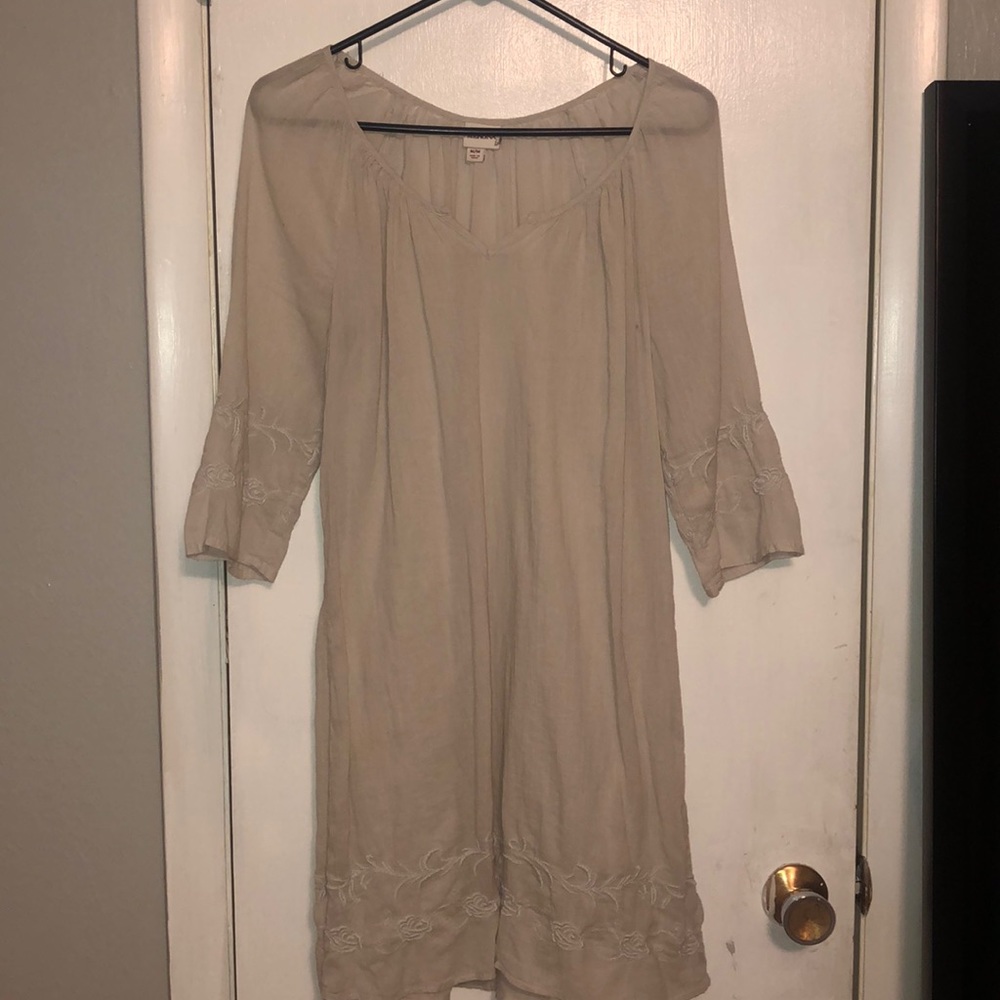 Cream long dress